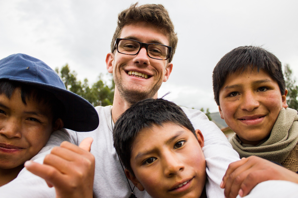 Peru boys close-up