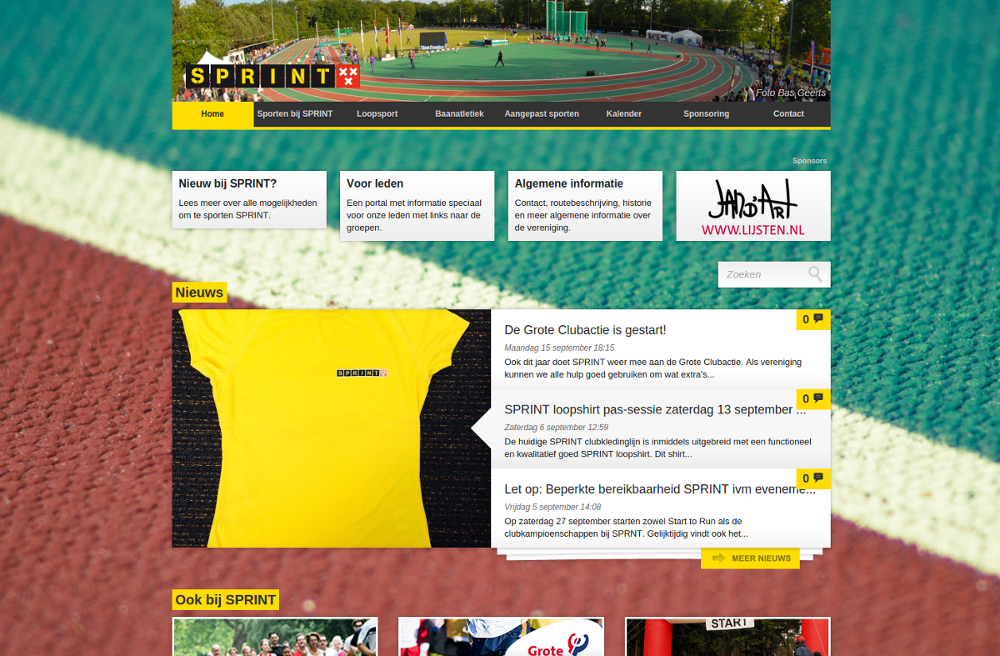 SPRINT website screenshot